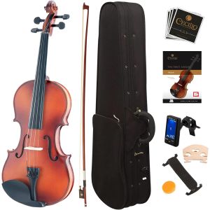 Mendini MV 300 Violin 4/4 Full Set for Beginners